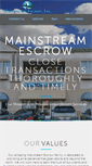 Mobile Screenshot of mainstreamescrow.com